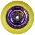 RYE110RW, Wheel Metal RADICAL FLUOR yellow / rainbow Fluorescent 110mm