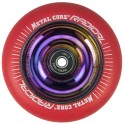 RRED100RW, Wheel Metal RADICAL FLUOR red / rainbow Fluorescent 100mm