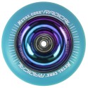 RBLUE100RW, Wheel Metal Core RADICAL blue / rainbow Fluorescent 100mm