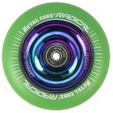 RGR100RW, Wheel Metal Core RADICAL green / rainbow Fluorescent 100mm