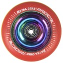 RGYR100RW, Wheel Metal Core RADICAL rasta / rainbow Fluorescent 100mm