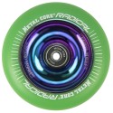 RGR110RW, Wheel Metal Core RADICAL green / rainbow Fluorescent 110mm