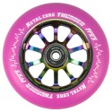 Wheel Metal Core THUNDER FLUOR pink/Rainbow 110mm THUNDERTPINK110RWF3