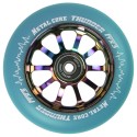 Wheel Metal Core THUNDER FLUOR blue/Rainbow 110mm THUNDERTBLUEI110RWF3