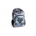 Double school backpack Bestial Wolf