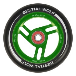 Rueda Bestial Wolf RACE goma negra y núcleo verde