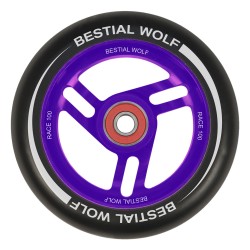 Rueda Bestial Wolf RACE goma negra y núcleo violeta