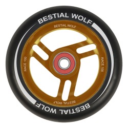 Rueda Bestial Wolf RACE goma negra y núcleo naranja