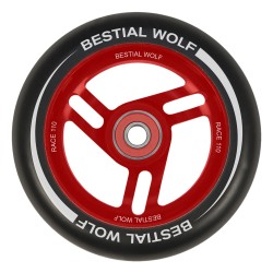Rueda Bestial Wolf RACE goma negra y núcleo rojo