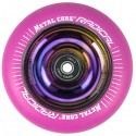 RPINK100RW, Wheel Metal RADICAL FLUOR pink / rainbow Fluorescent 100mm