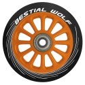 Plastic wheel PILOT black rubber and orange core 100mm Bestial Wolf