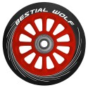 Plastic wheel PILOT black rubber and red core 100mm Bestial Wolf