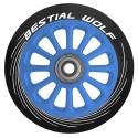 Plastic wheel PILOT black rubber and blue core 100mm Bestial Wolf