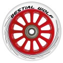 Plastic wheel PILOT white rubber and red core 100mm Bestial Wolf