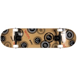 Skateboard completo FURIUS 7,75x31 modelo Lobo Gris