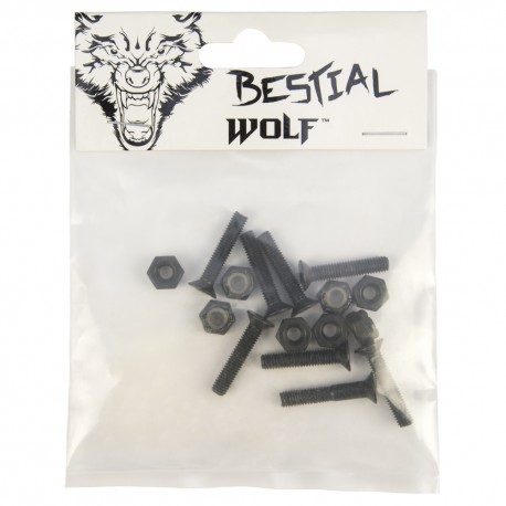 Kit de 8 tuercas y 8 tornillos para Eje de skateboard SCREW4B