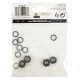 Kit de 4 tuercas y 8 arandelas para Eje skateboard NUTS4B color negro