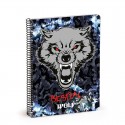 Notebook A5 80 P. squared Bestial Wolf