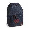 Double school backpack Bestial Wolf